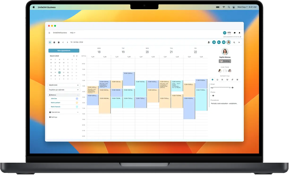 Le logiciel dentaire SmileSIM fonctionne nativement sur le Apple Macbook